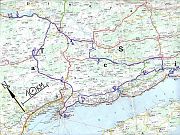 mapa středního Chorvatska